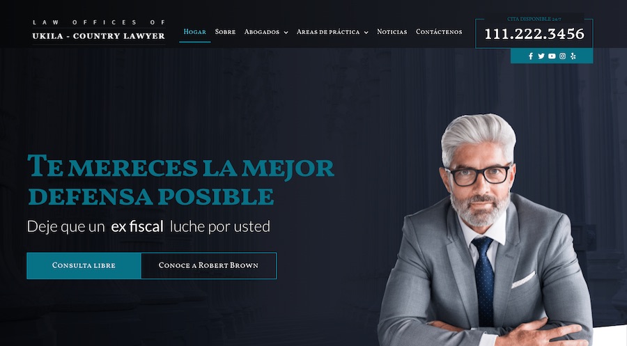Diseños páginas web abogados